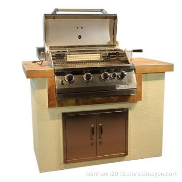 Luxury BBQ Island! ! 304 Stainless Steel Bulit in Barbecue Grill with Pizza Oven, Drawer, Sink